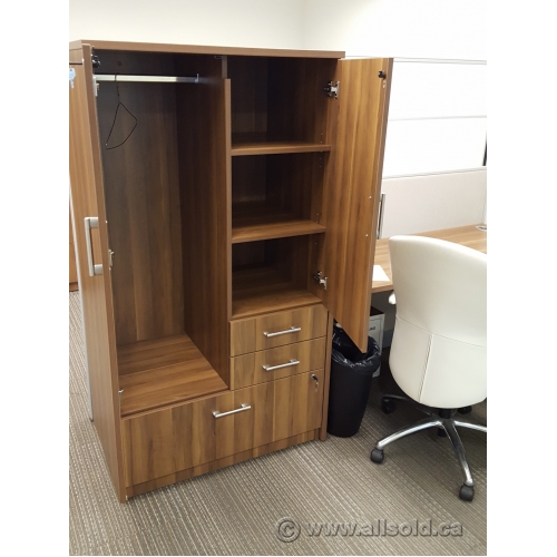 Hon Walnut Wardrobe File Storage Tower Allsold.ca Buy